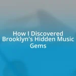 How I Discovered Brooklyn’s Hidden Music Gems