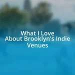 What I Love About Brooklyn’s Indie Venues